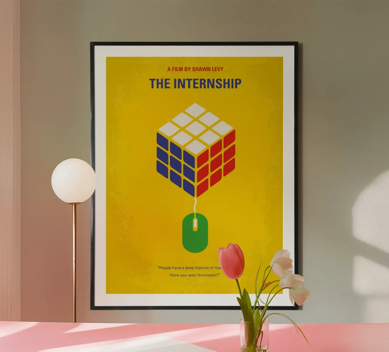 No215 My The Internship minimal movie poster carta hahnemühle da Chungkong