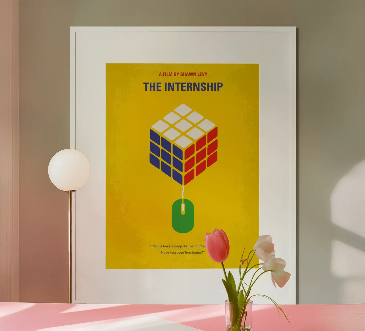 No215 My The Internship minimal movie poster carta hahnemühle da Chungkong