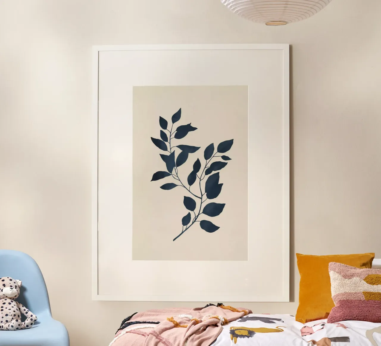 Silhouette botanica II poster con telaio in plastica da Kathrin Pienaar