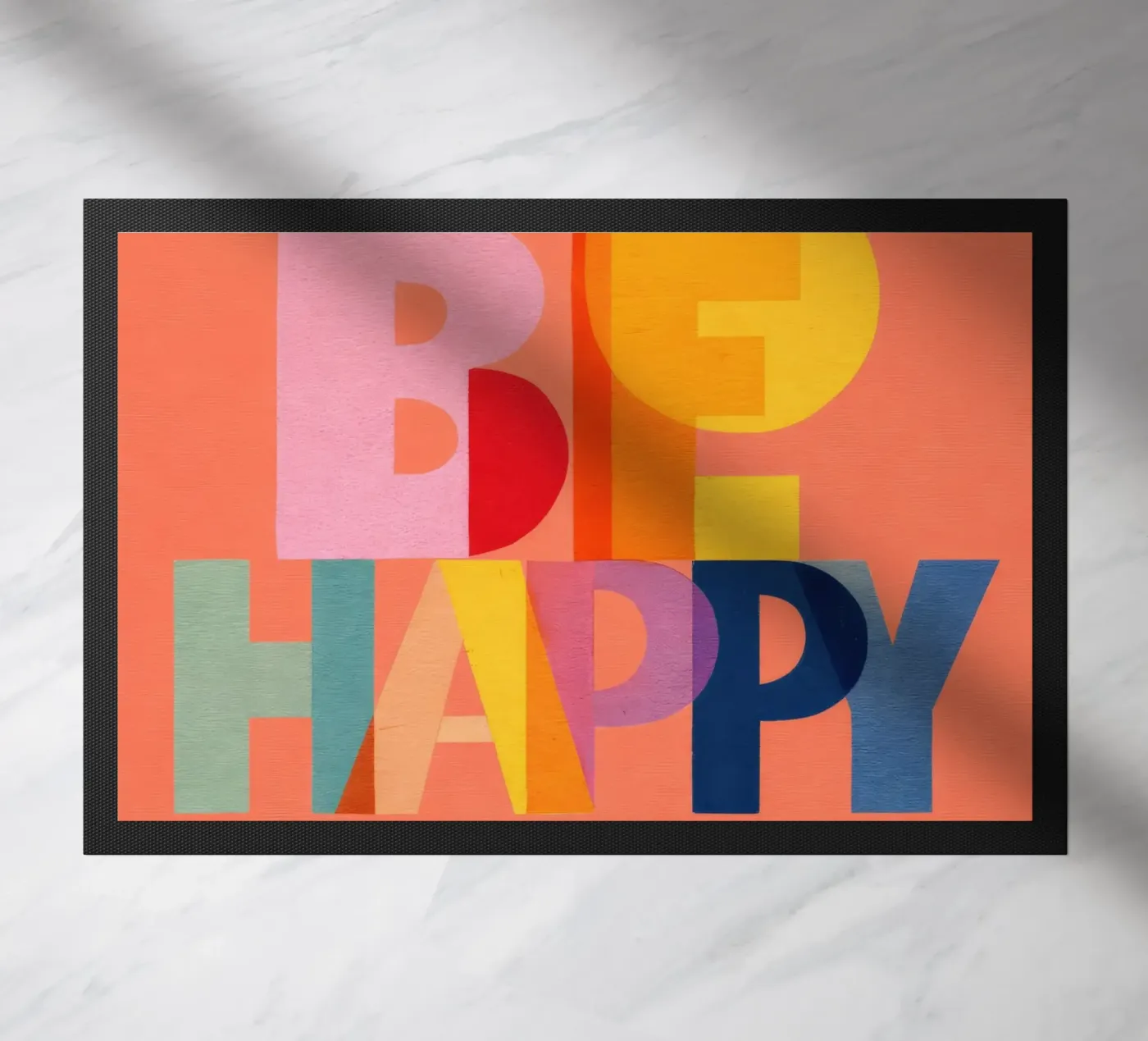 Sei glücklich Fußmatte von Gaite