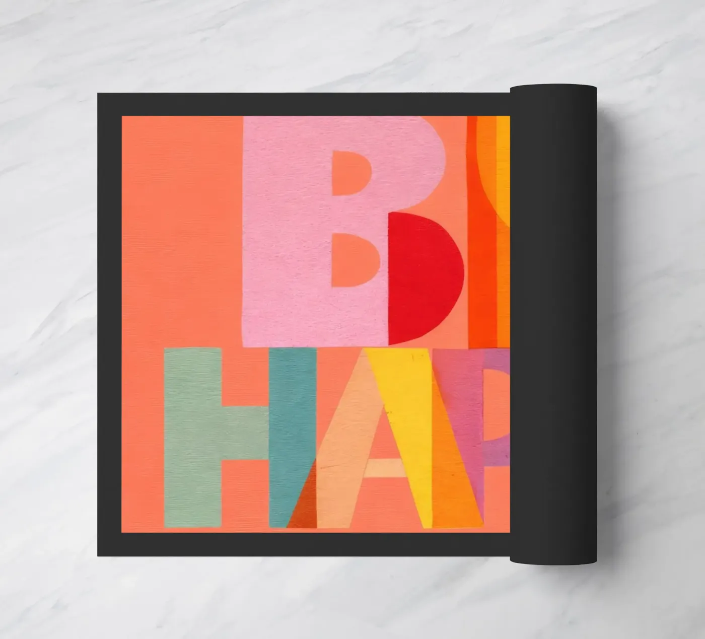 Sei glücklich Fußmatte von Gaite