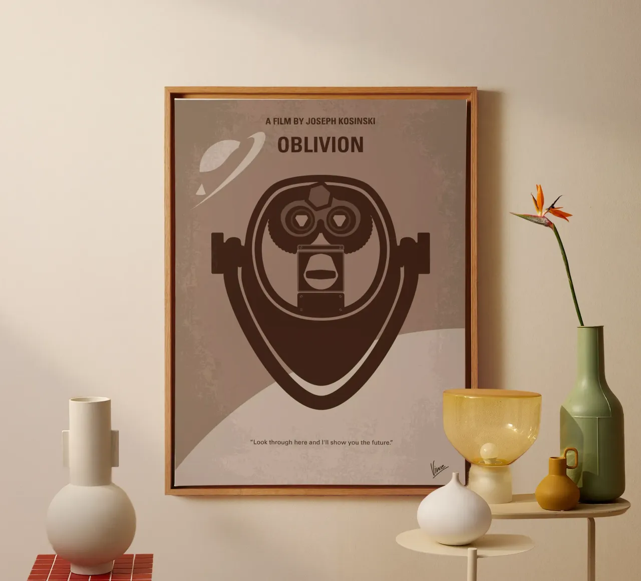 No217 My Oblivion minimal movie poster tela con Cornice a cassetta da Chungkong