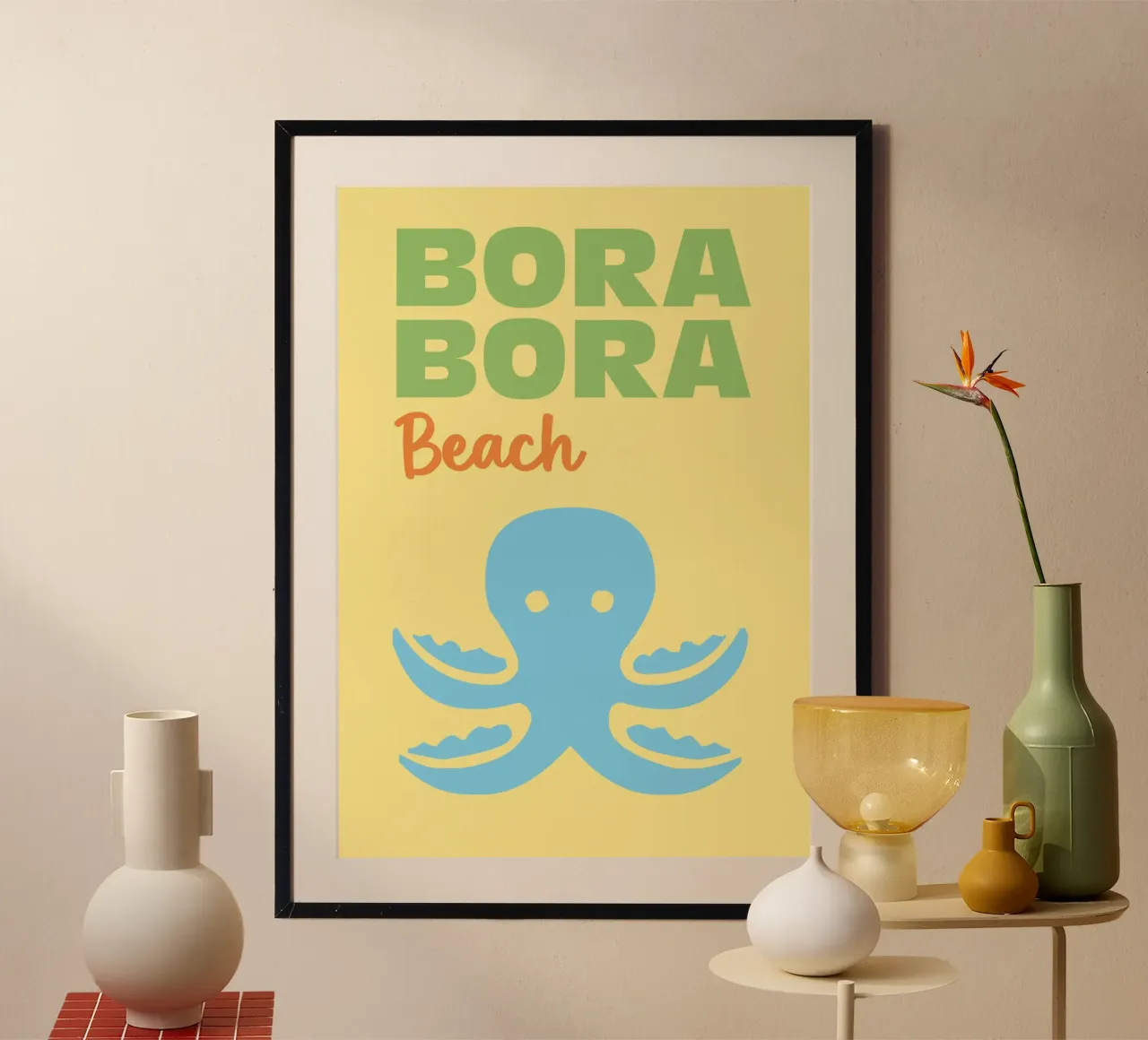 Bora Bora Beach poster da Colorful Homes