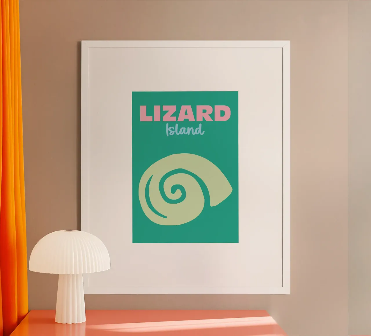 Lizard Island poster da Colorful Homes