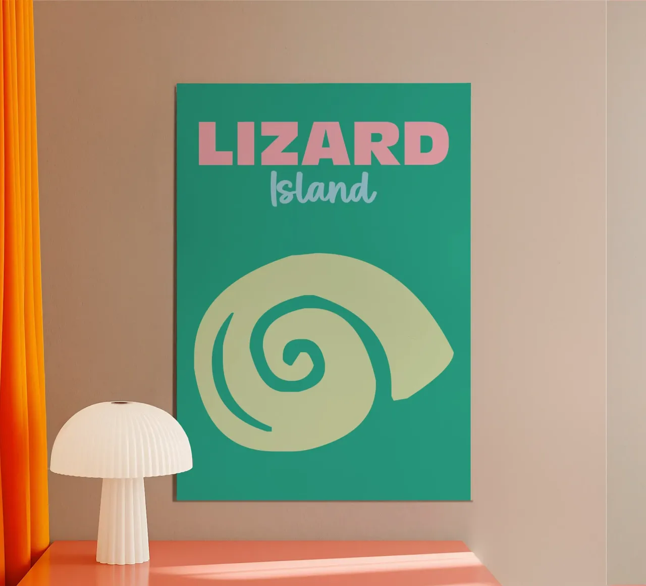 Lizard Island poster da Colorful Homes