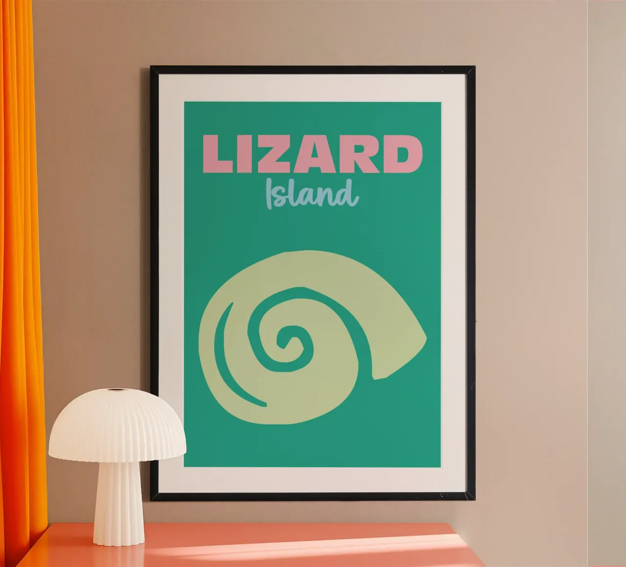 Lizard Island poster da Colorful Homes