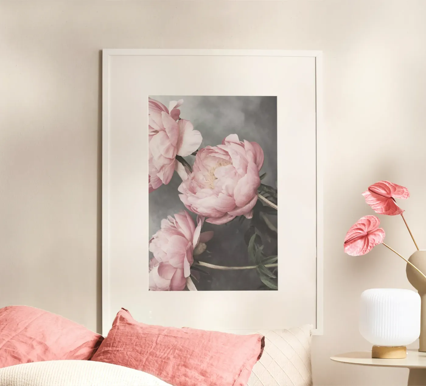 Peonies I poster by Kathrin Pienaar