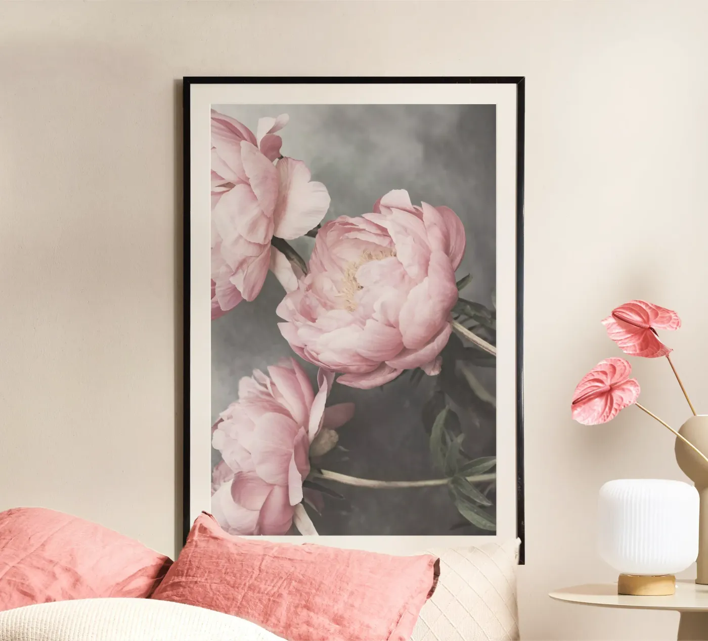 Peonies I poster by Kathrin Pienaar