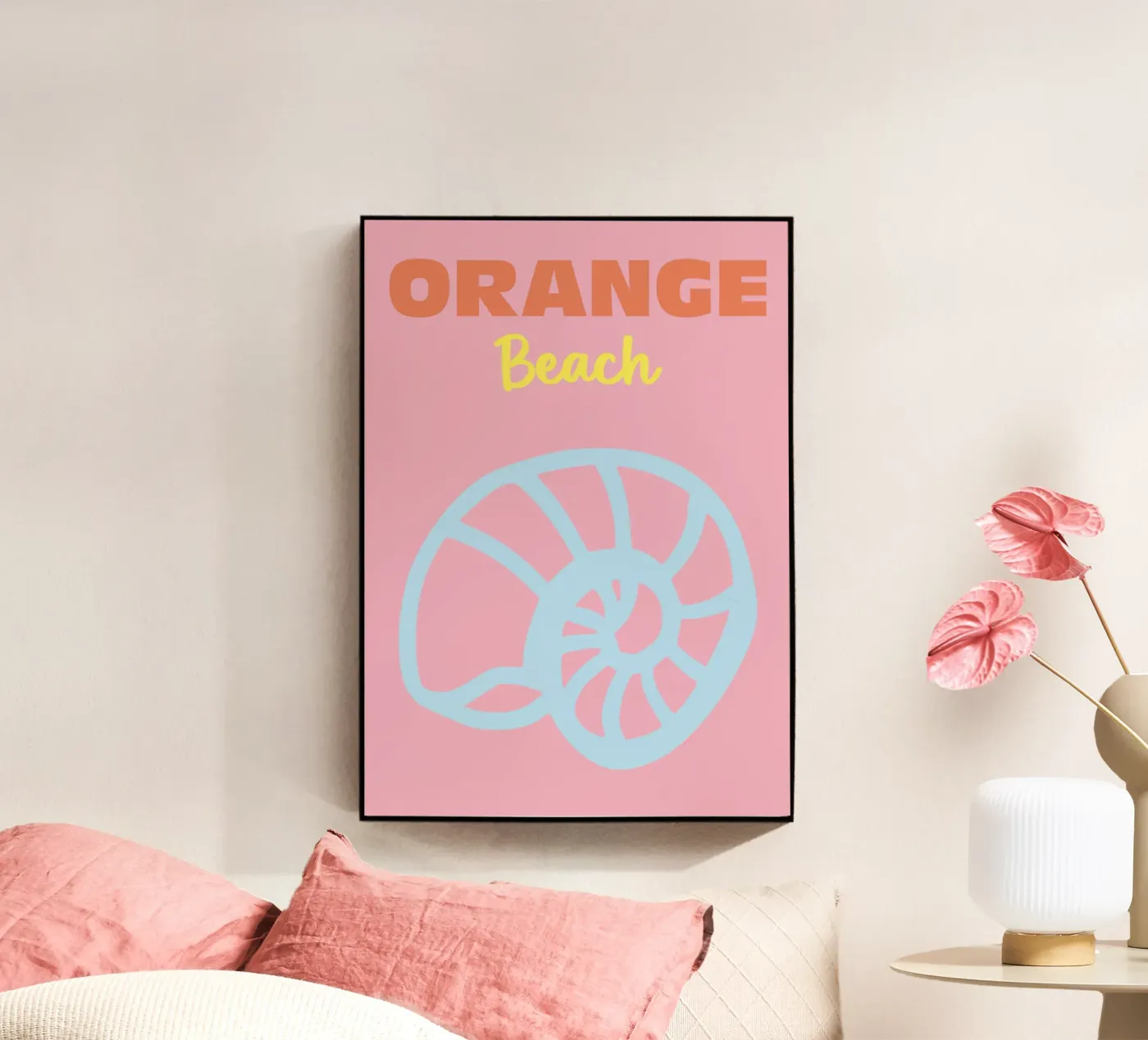 Orange Beach Acryl-Glas von Colorful Homes