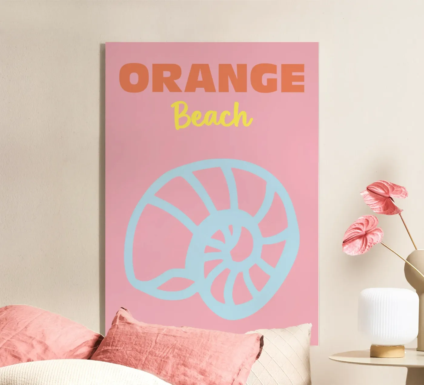 Orange Beach Acryl-Glas von Colorful Homes