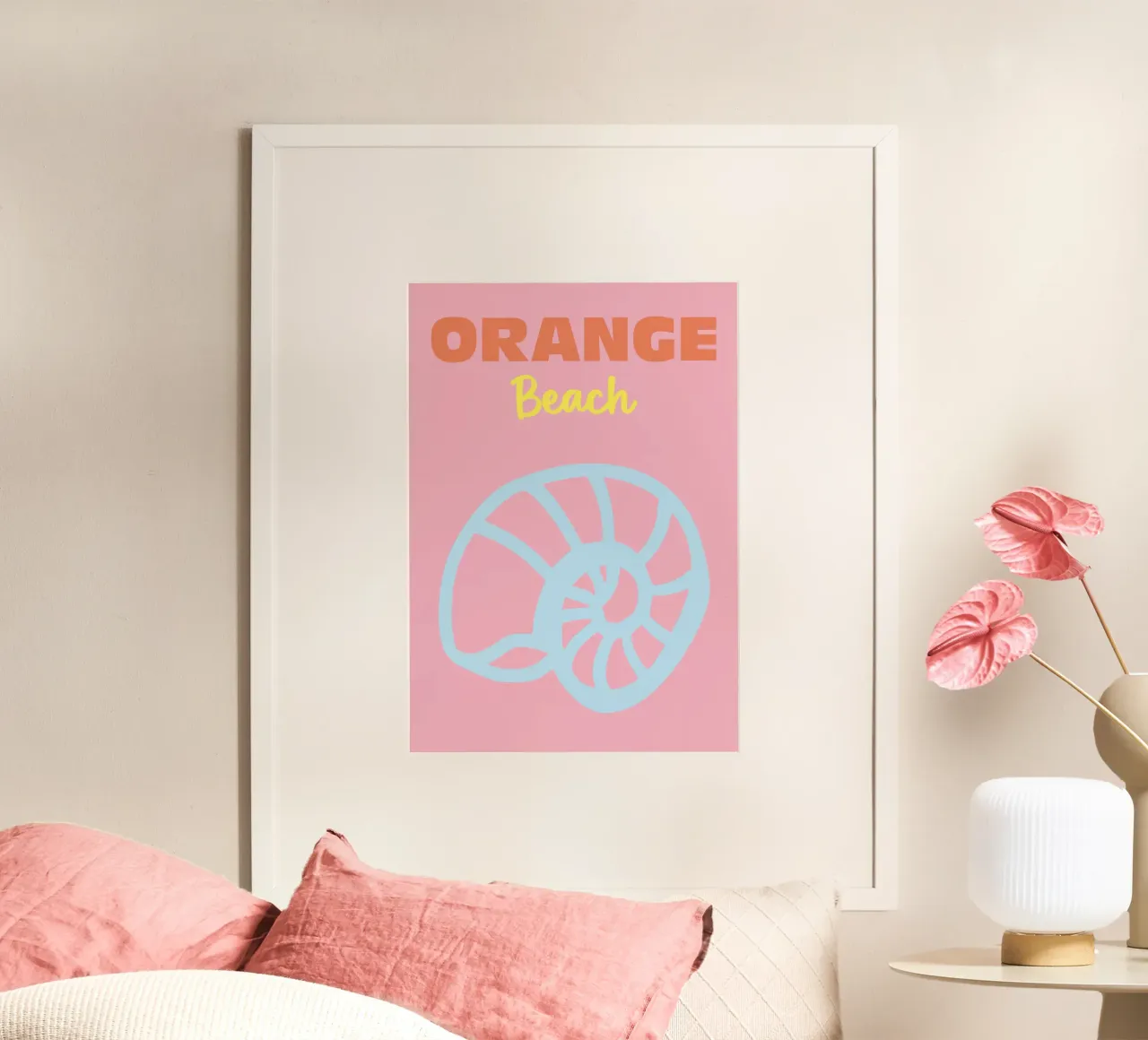 Orange Beach poster da Colorful Homes