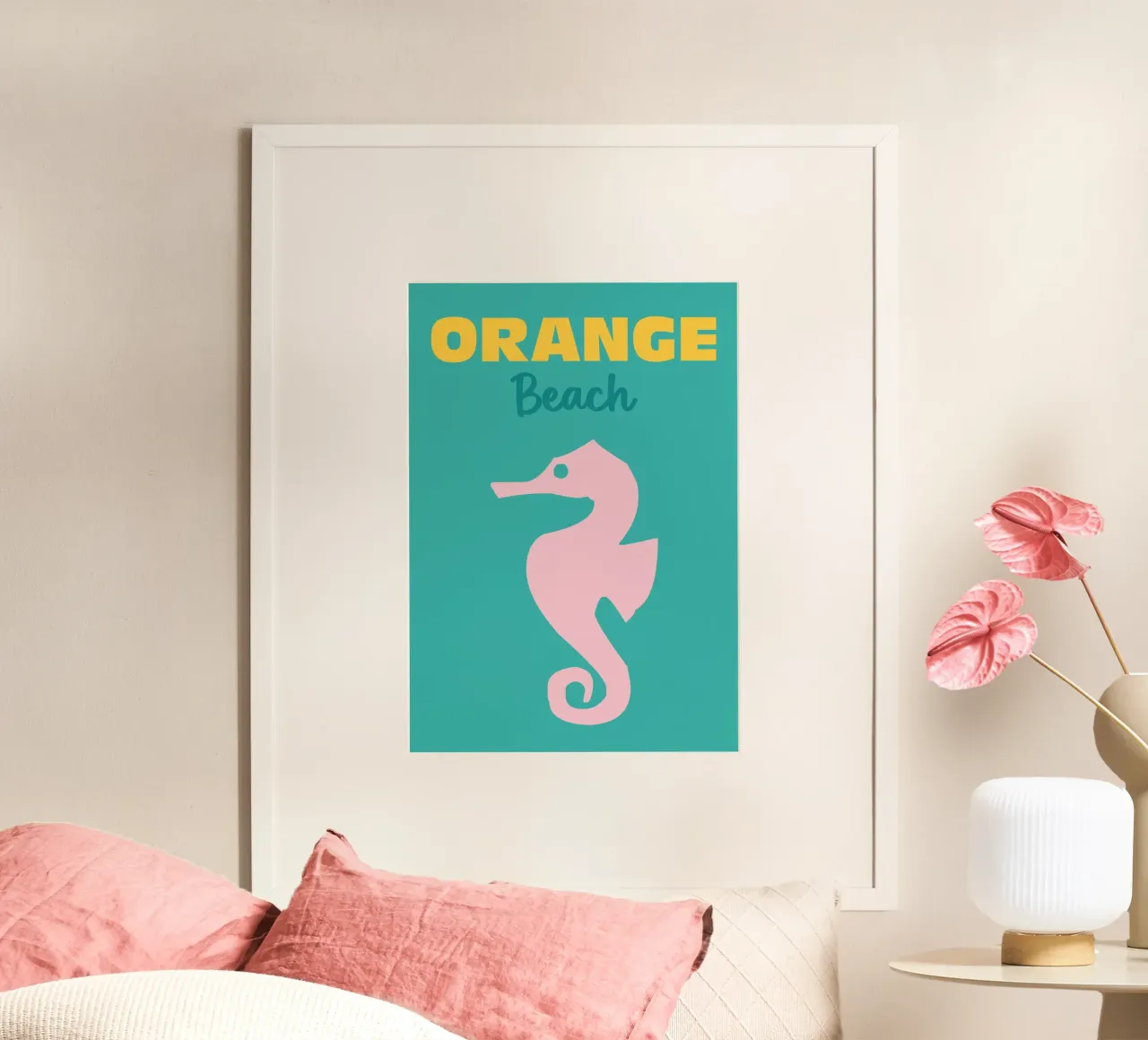 Orange Beach poster da Colorful Homes