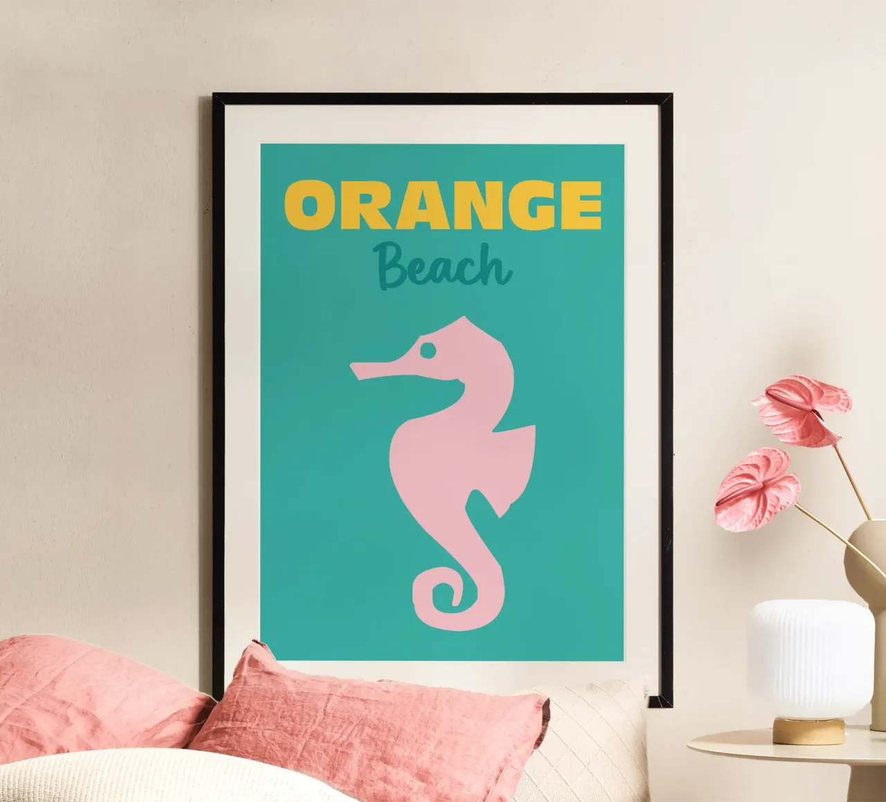 Orange Beach poster da Colorful Homes