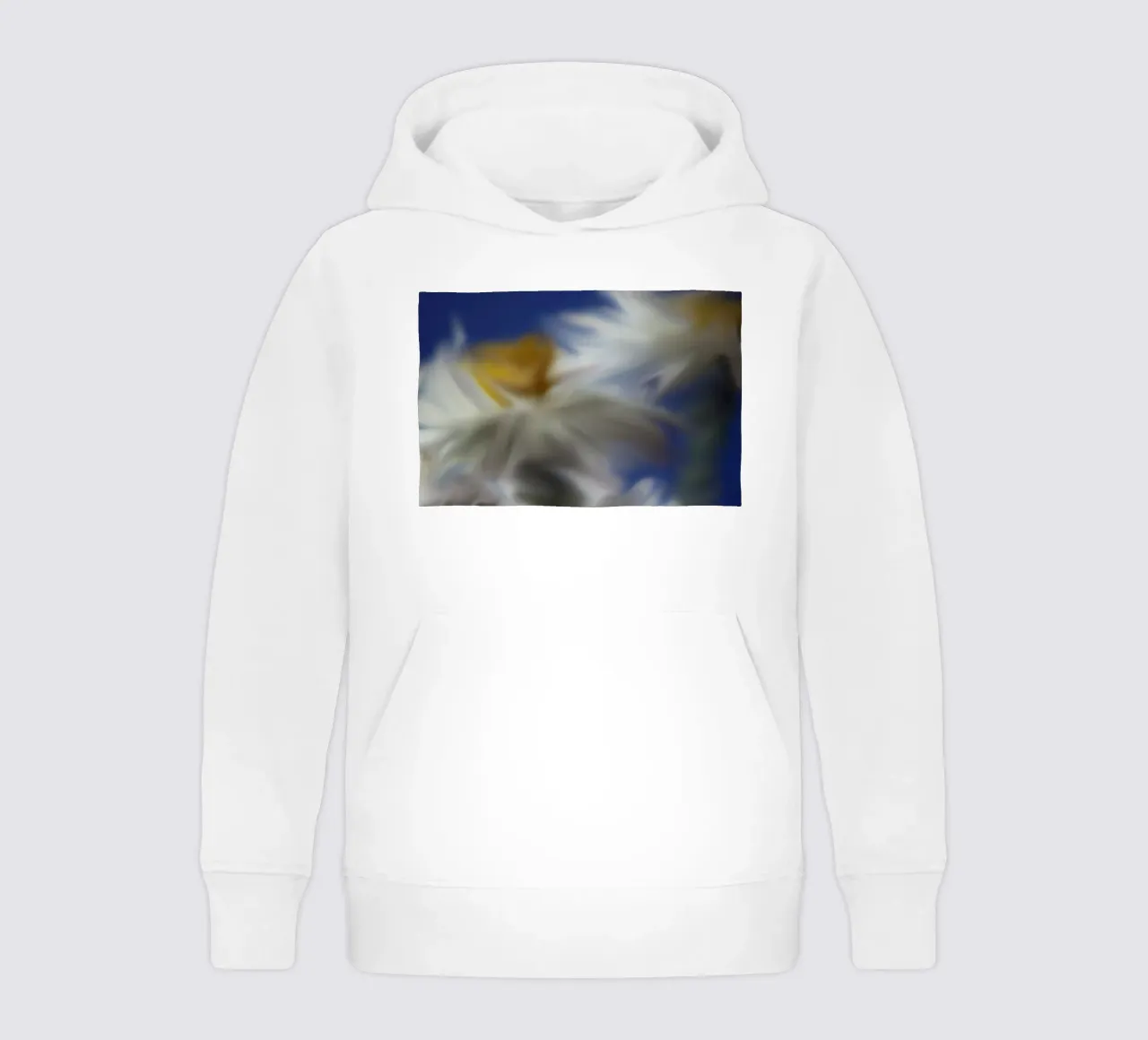Dos flores artísticamente difuminadas sudadera con capucha para niño de Something for you