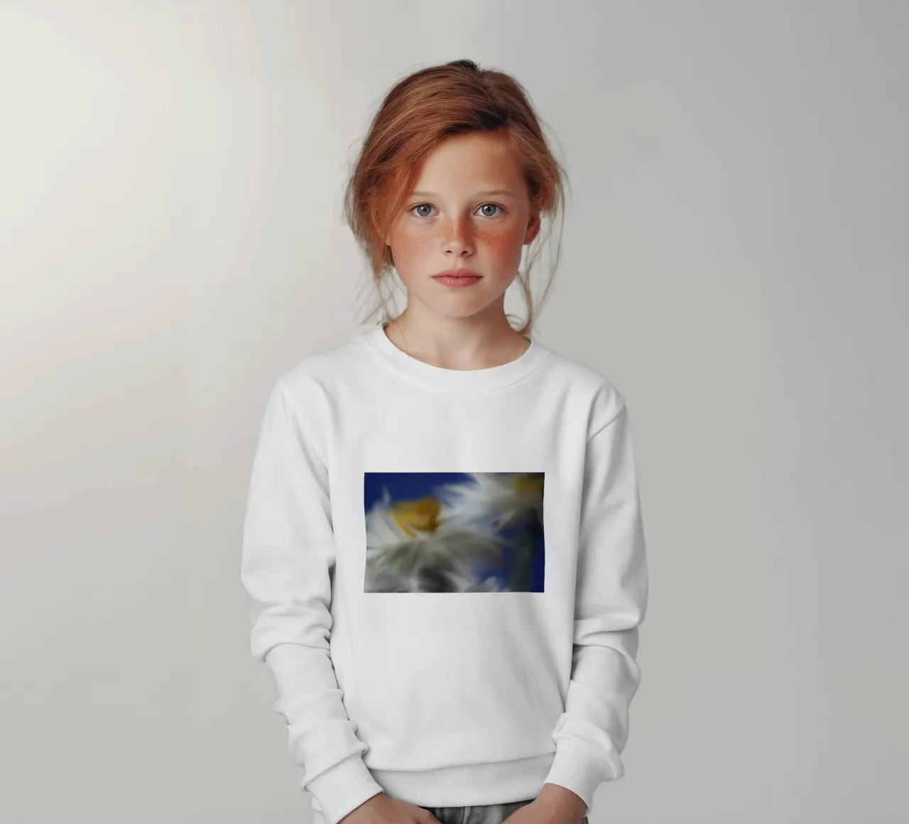 Dos flores artísticamente difuminadas sudadera para niño de Something for you