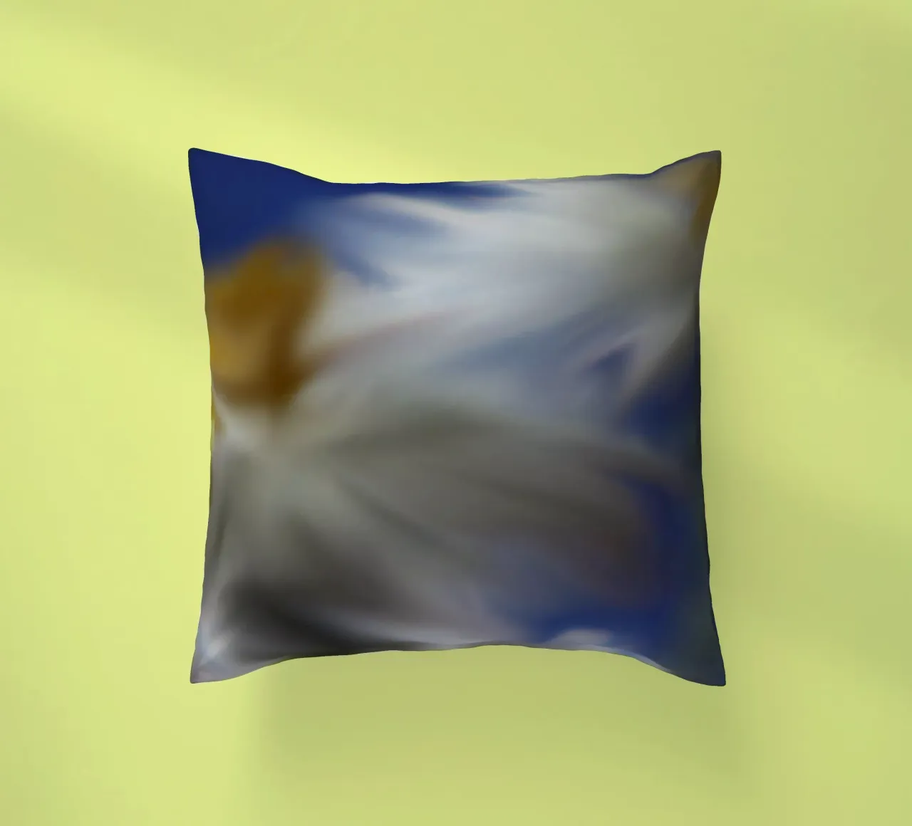 Two flowers artistically blurred decorative cushion by Something for you