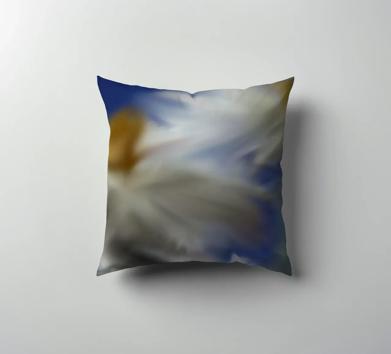 Two flowers artistically blurred decorative cushion by Something for you