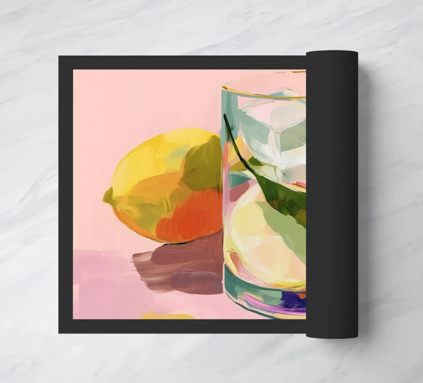 Lemon Light Fußmatte von softsoul