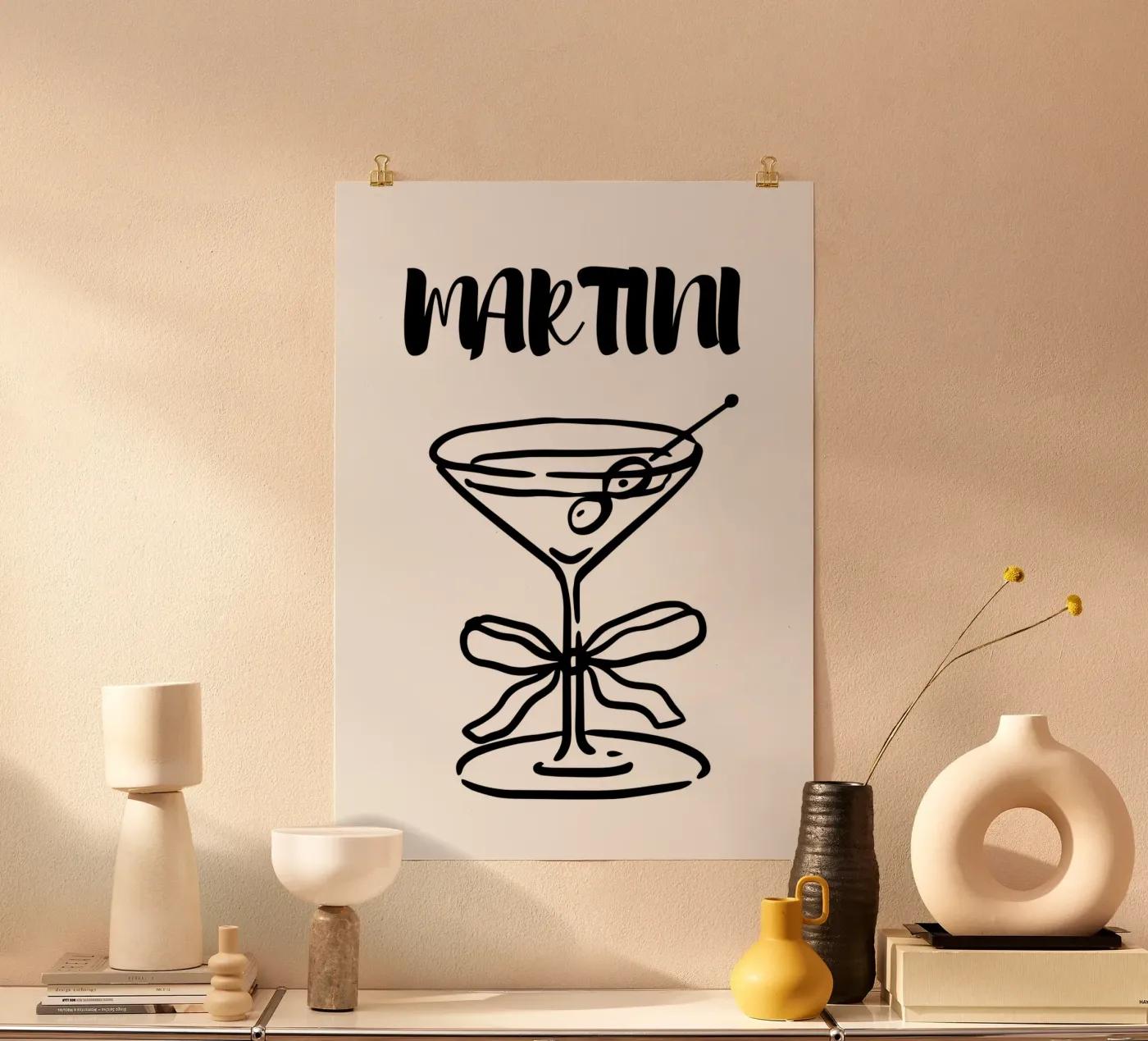 Martini poster de Quotes on walls
