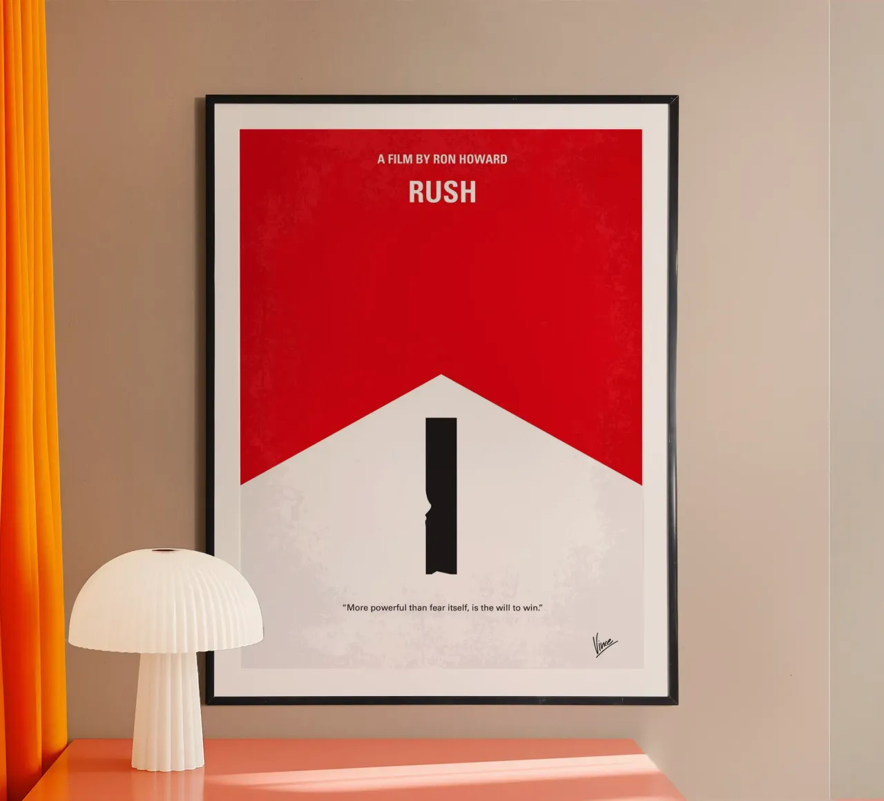 No228 My Rush minimal movie poster poster con telaio in plastica da Chungkong