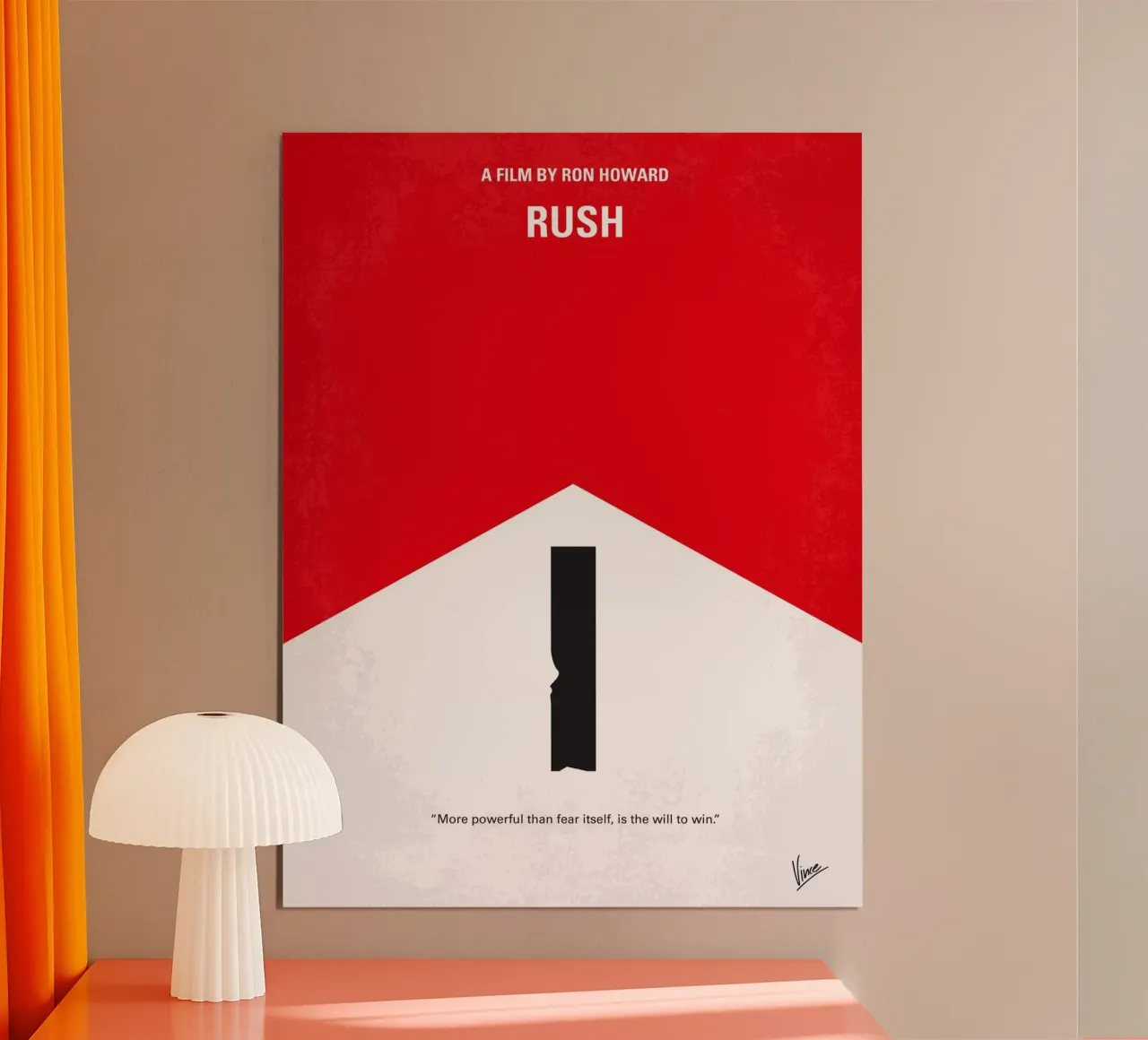 No228 My Rush minimal movie poster poster con telaio in plastica da Chungkong