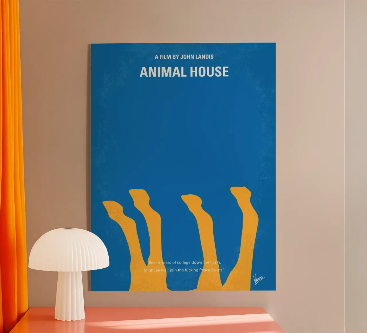 No230 My Animal House minimal movie poster Acryl-Glas von Chungkong