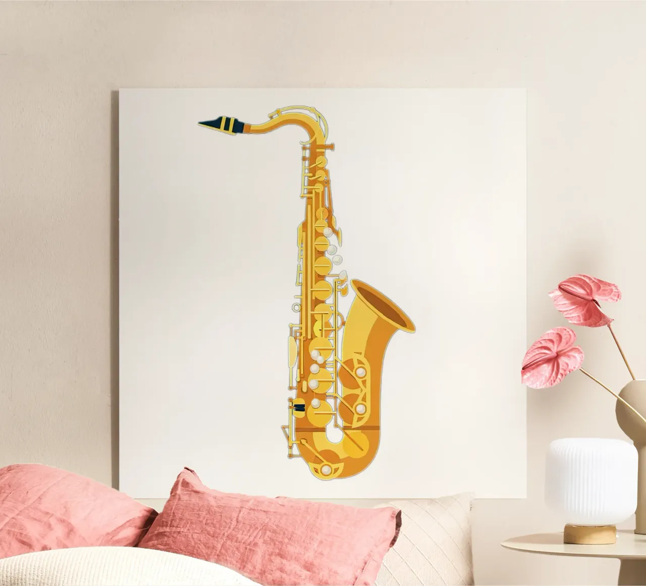 sassofono plexiglass da vector art