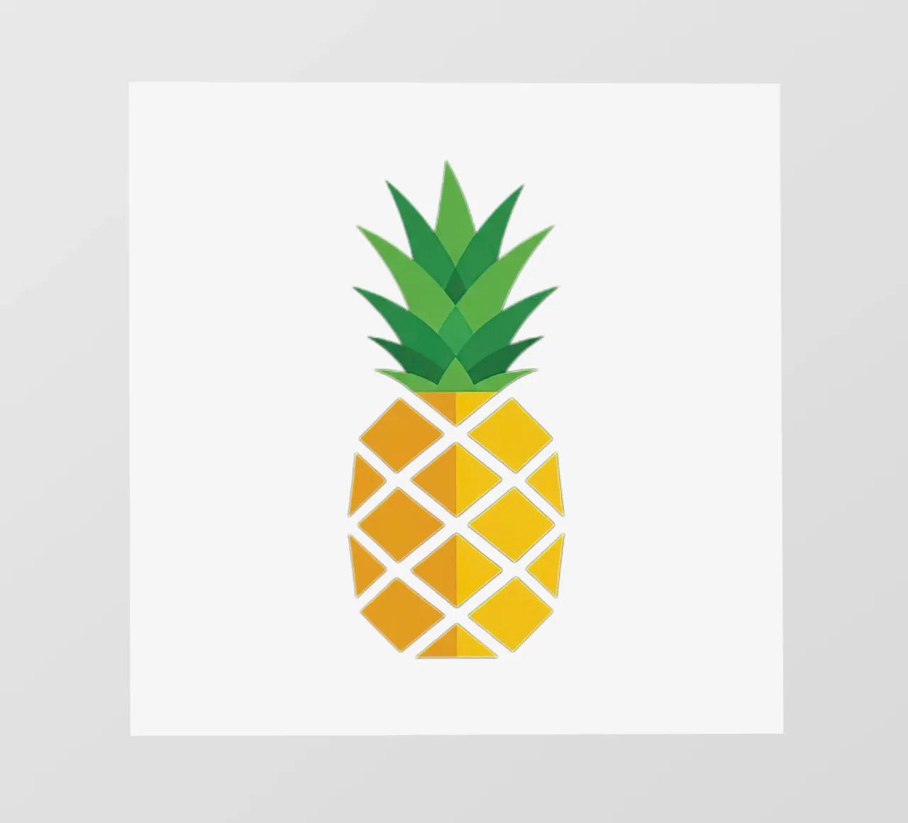 ananas fotobehang van Minimalist vector art
