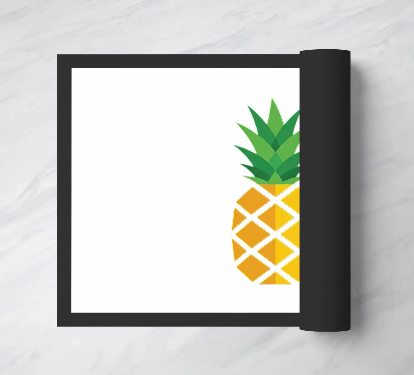 pineapple doormat by Minimalist vector art