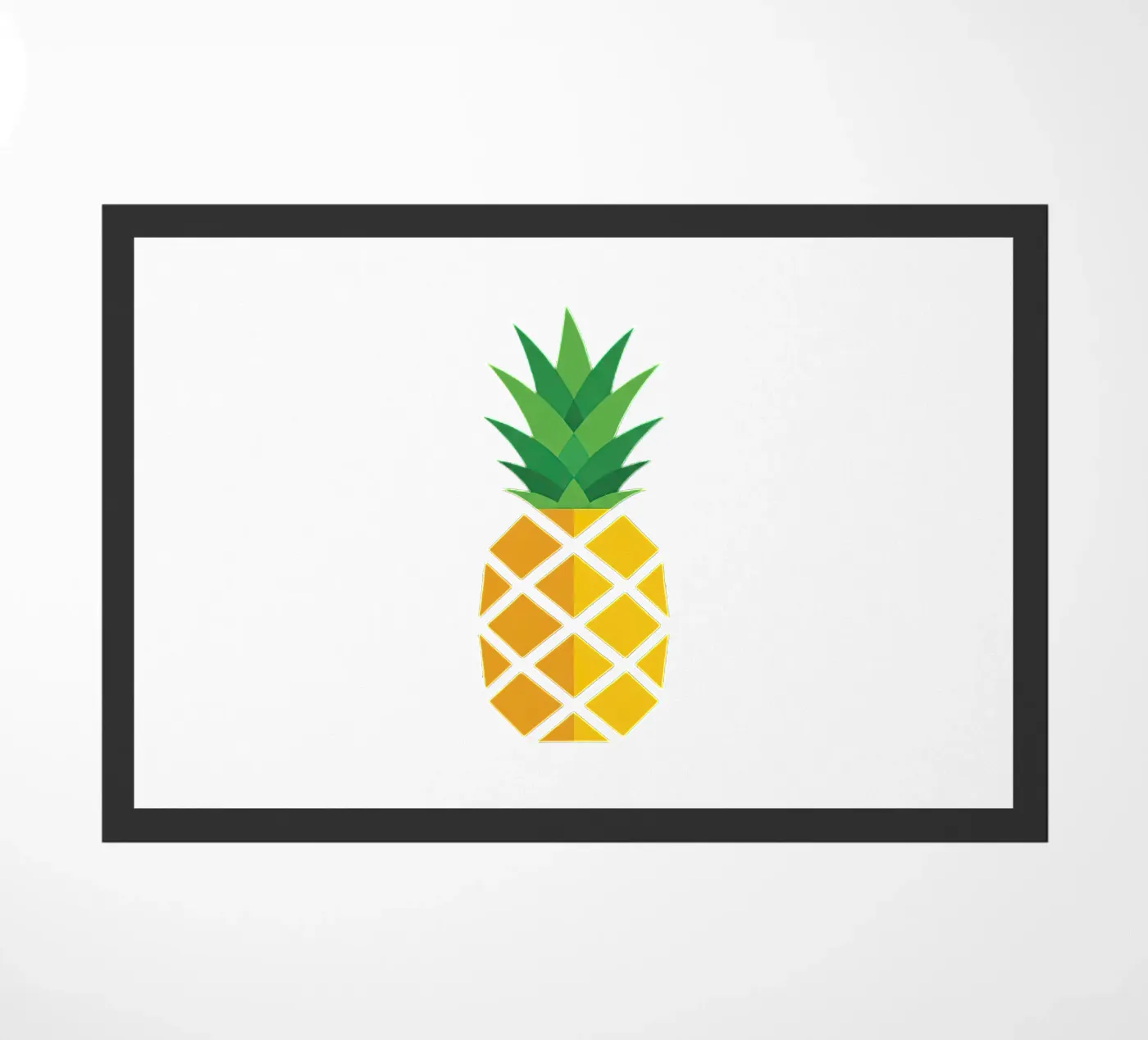 pineapple doormat by Minimalist vector art