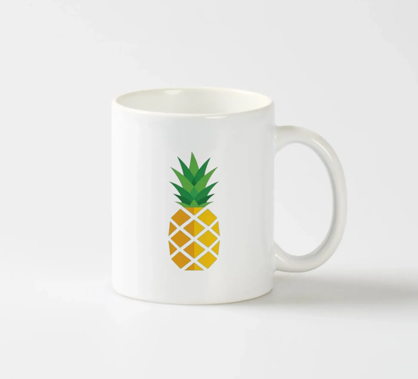 pineapple ceramic mug by Minimalist vector art