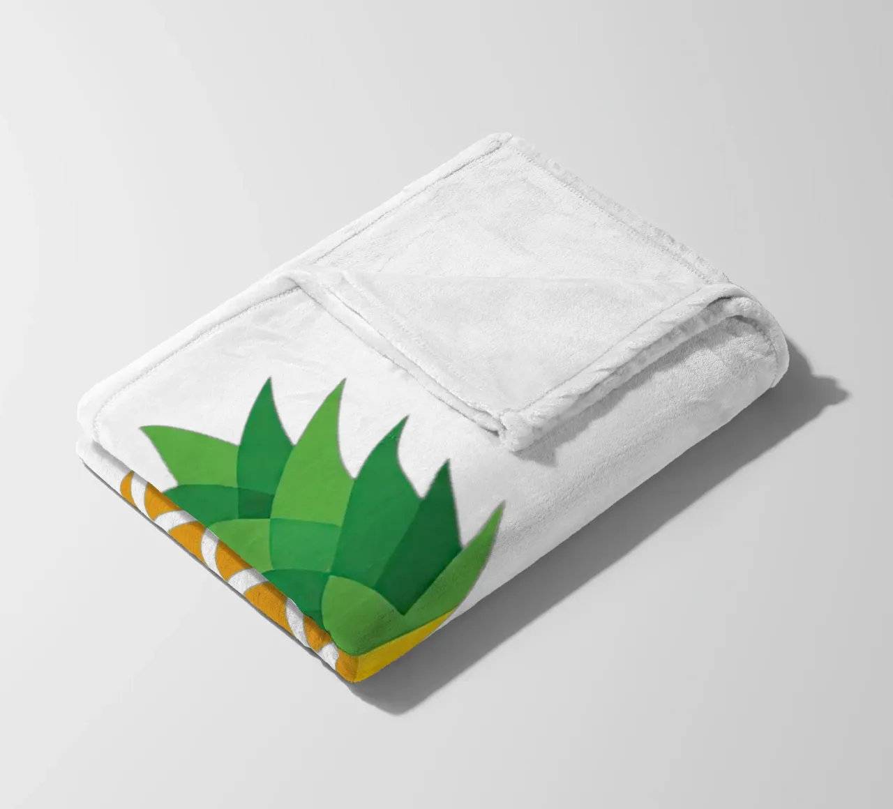 pineapple fleece blanket by Minimalist vector art