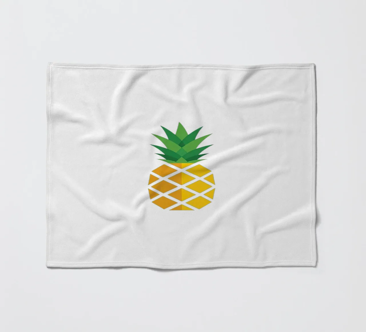 pineapple fleece blanket by Minimalist vector art
