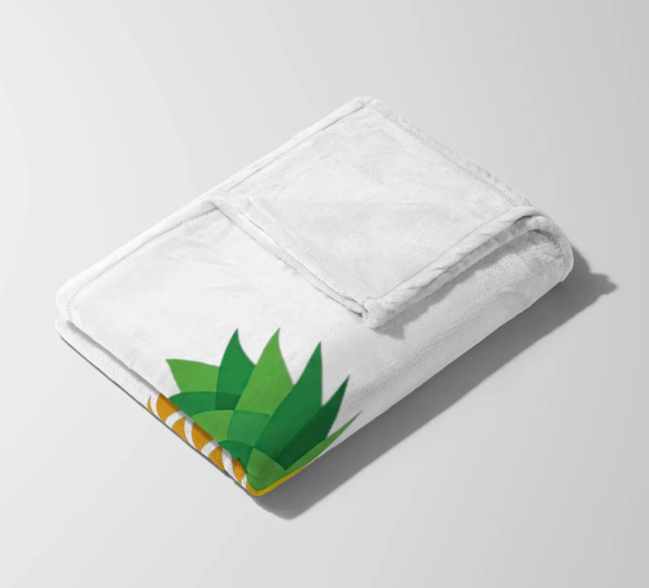 pineapple fleece blanket by Minimalist vector art