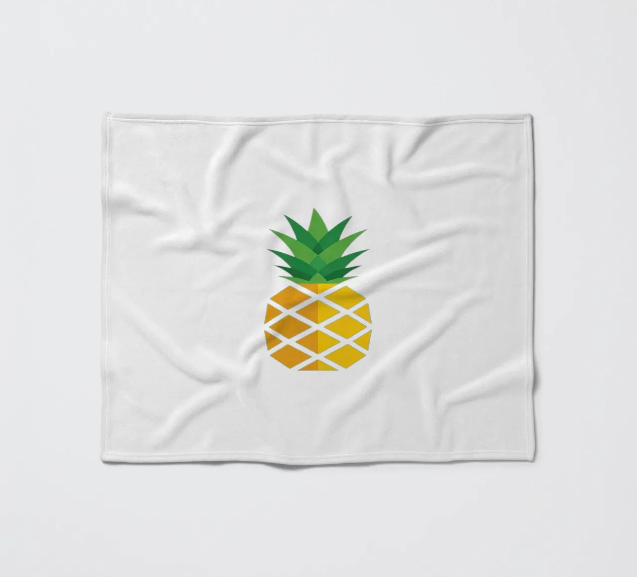 pineapple fleece blanket by Minimalist vector art