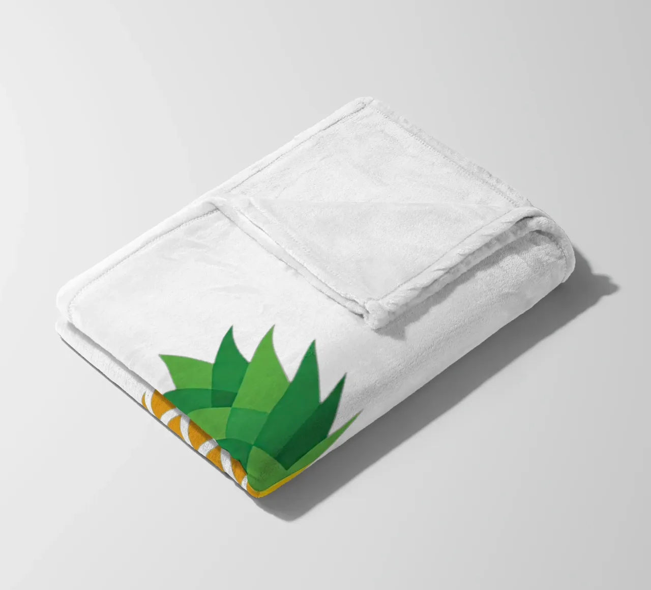 pineapple fleece blanket by Minimalist vector art