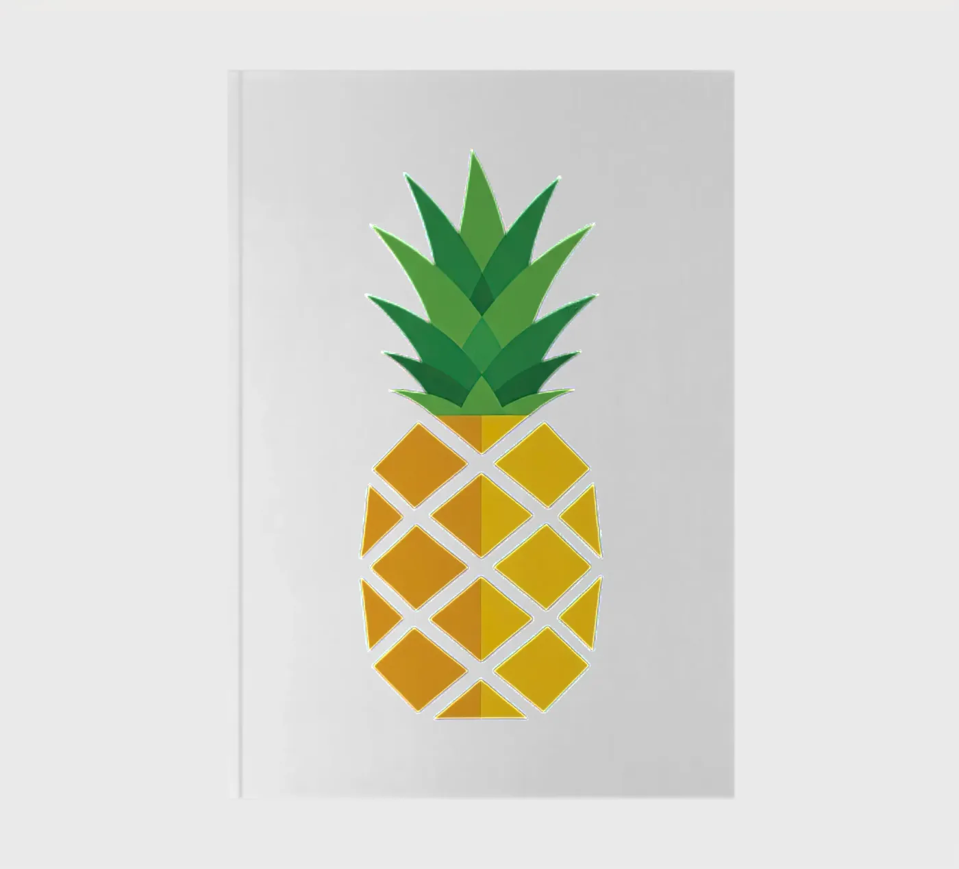 ananas quaderno da Minimalist vector art