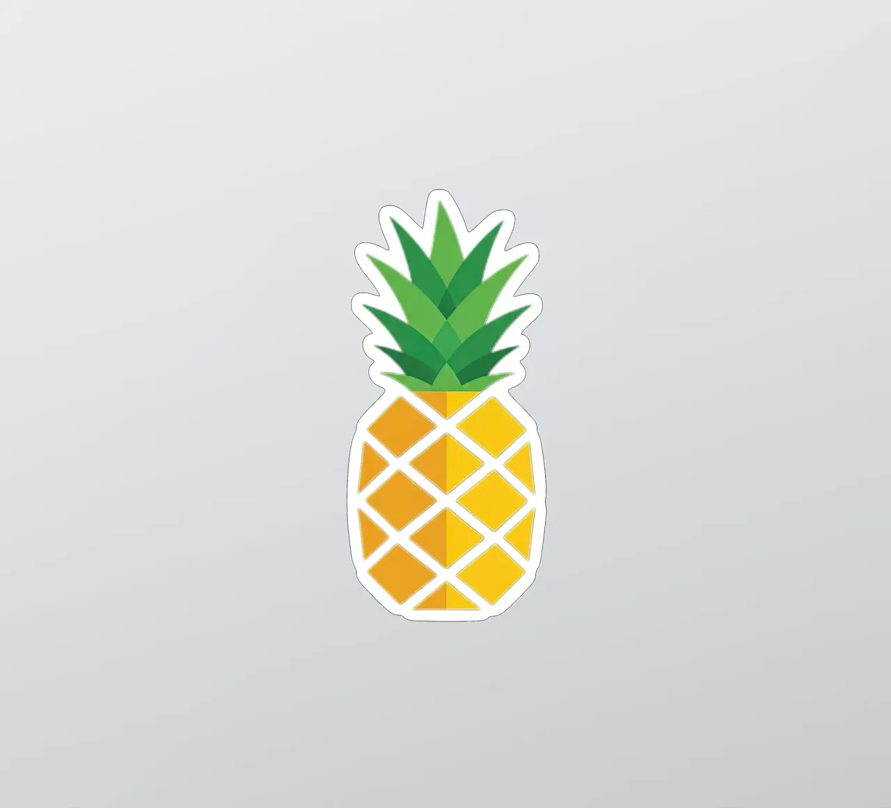 pineapple sticker by Minimalist vector art