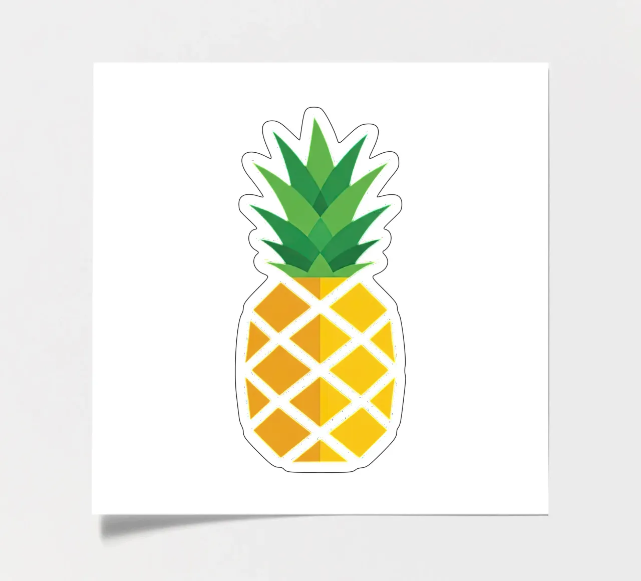 pineapple sticker sheet by Minimalist vector art