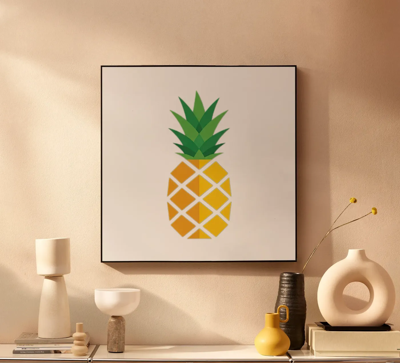 ananas plexiglass da Minimalist vector art