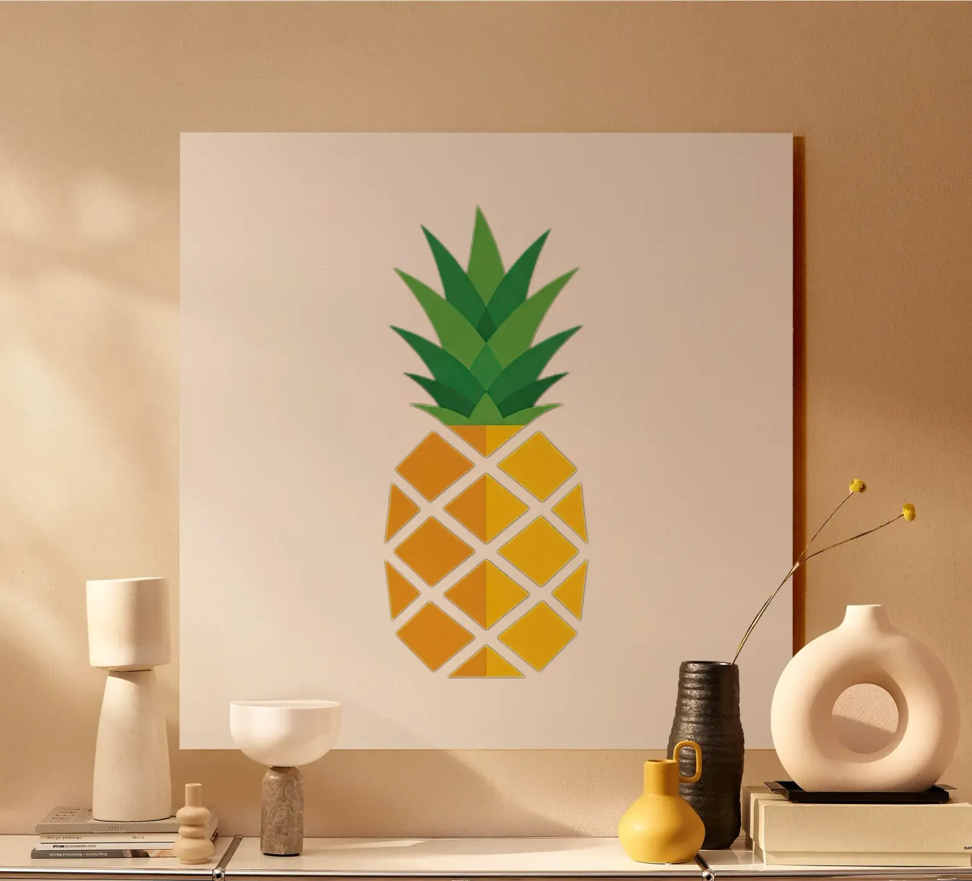 ananas plexiglass da Minimalist vector art