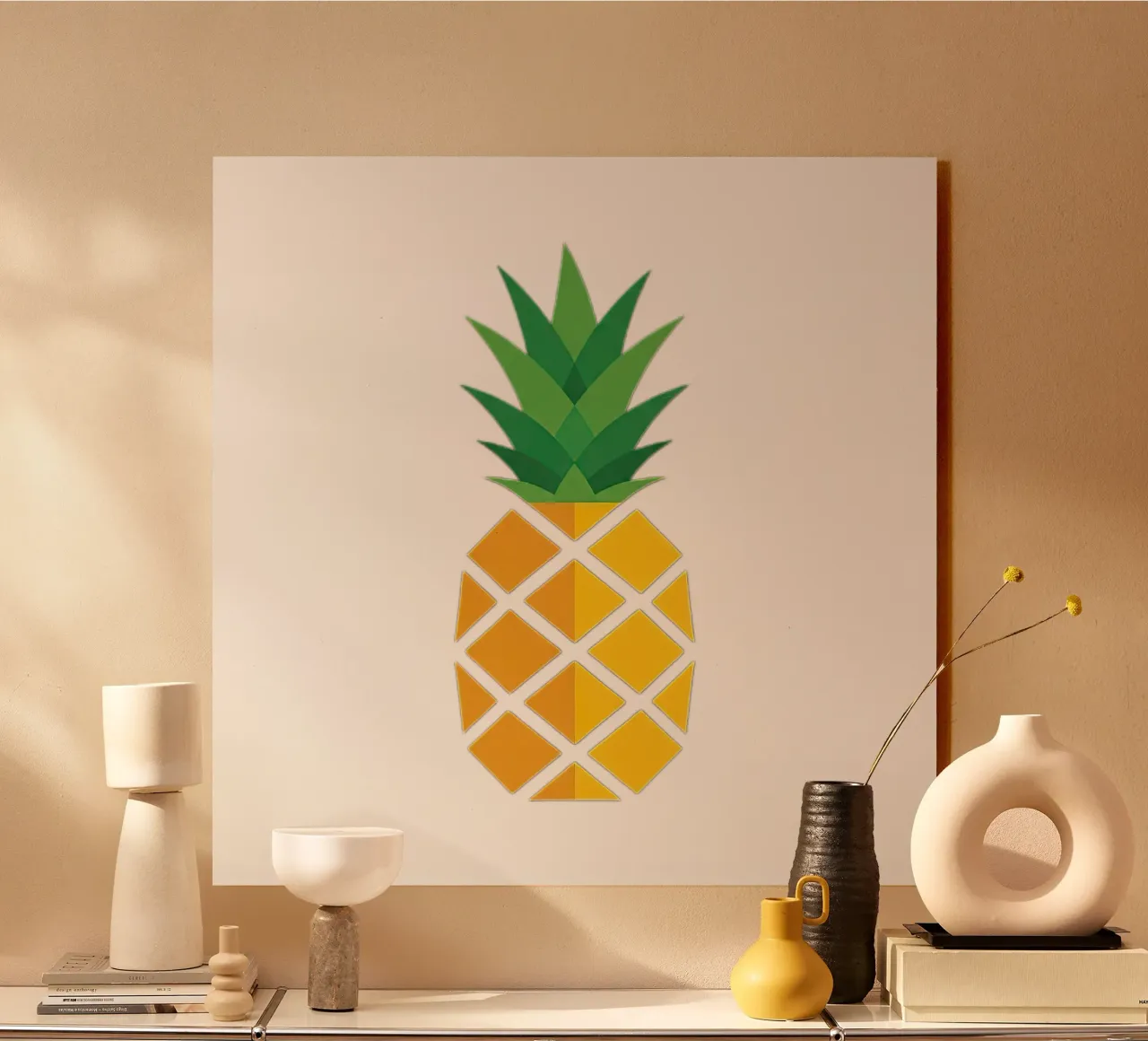 pineapple alluminio dibond da Minimalist vector art