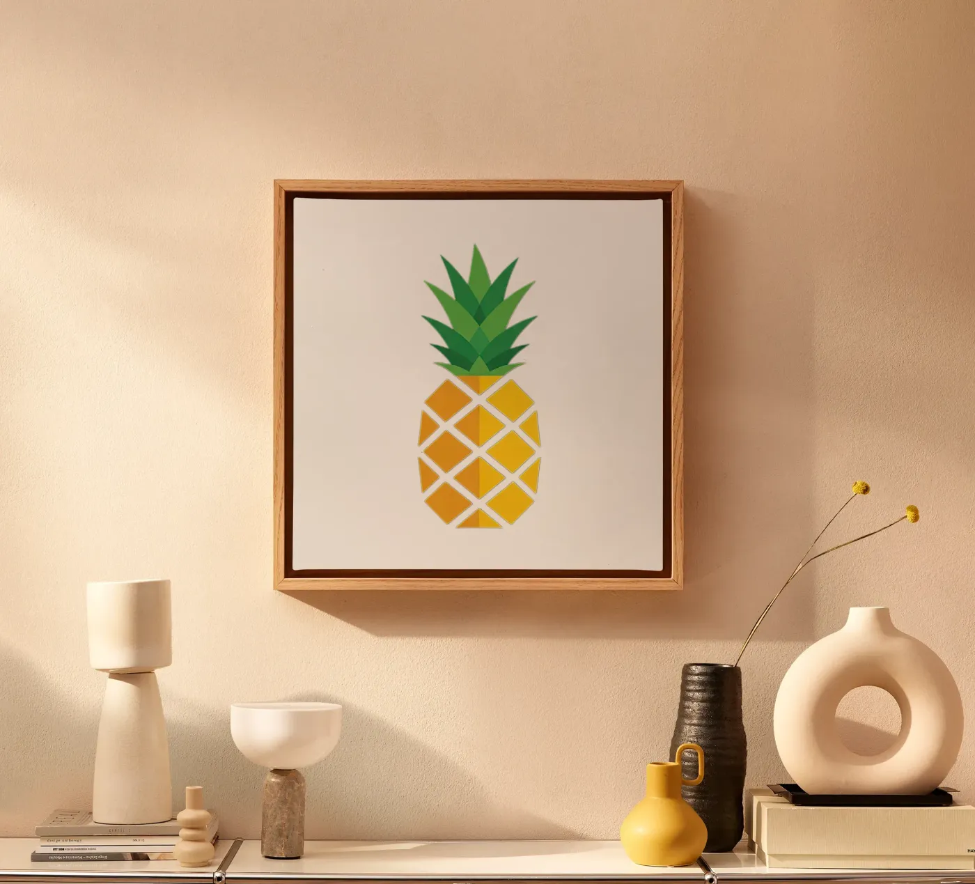 pineapple canvas by Minimalist vector art