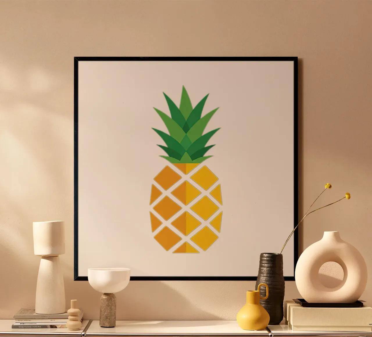 pineapple poster by Minimalist vector art