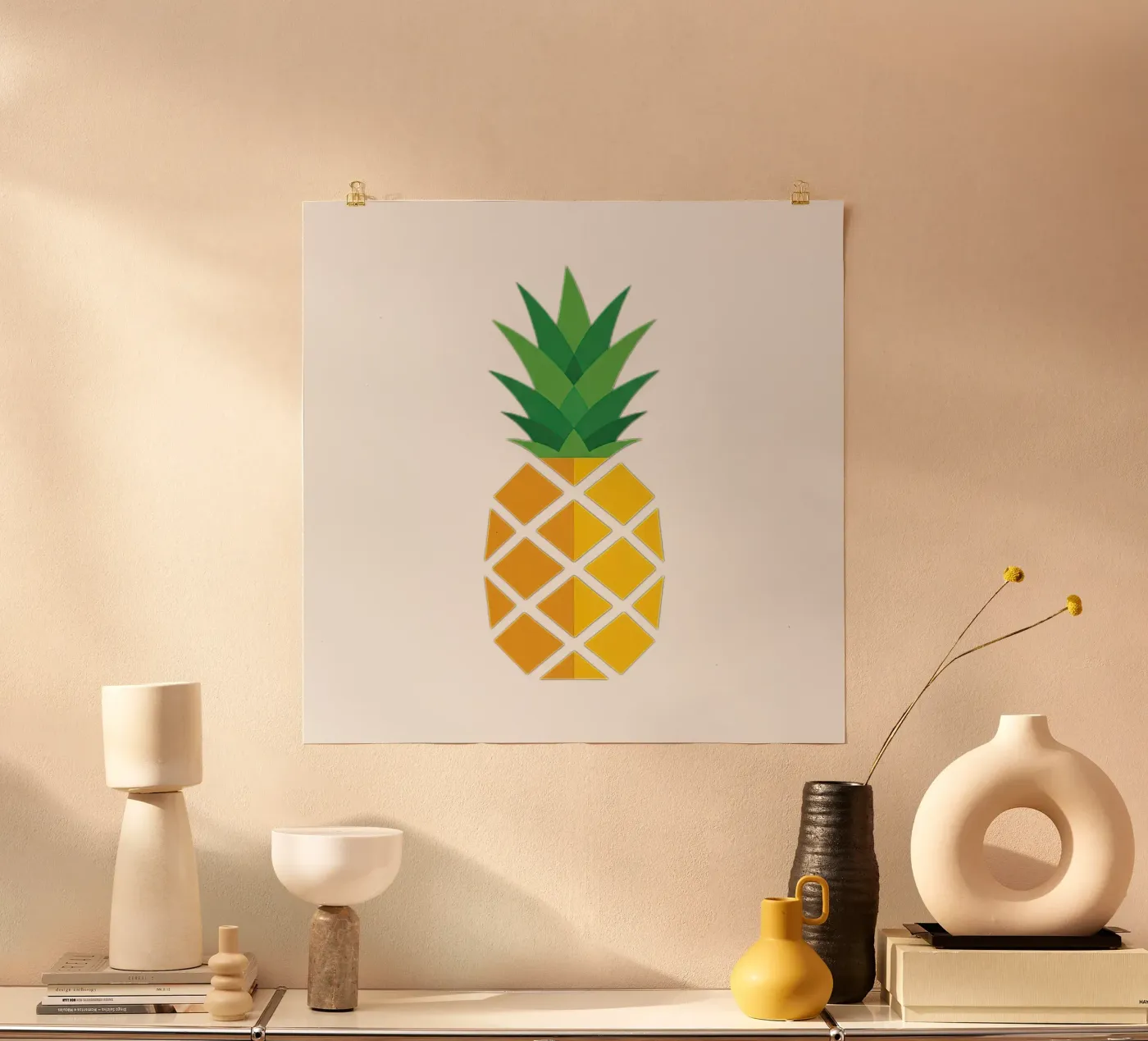 pineapple poster by Minimalist vector art