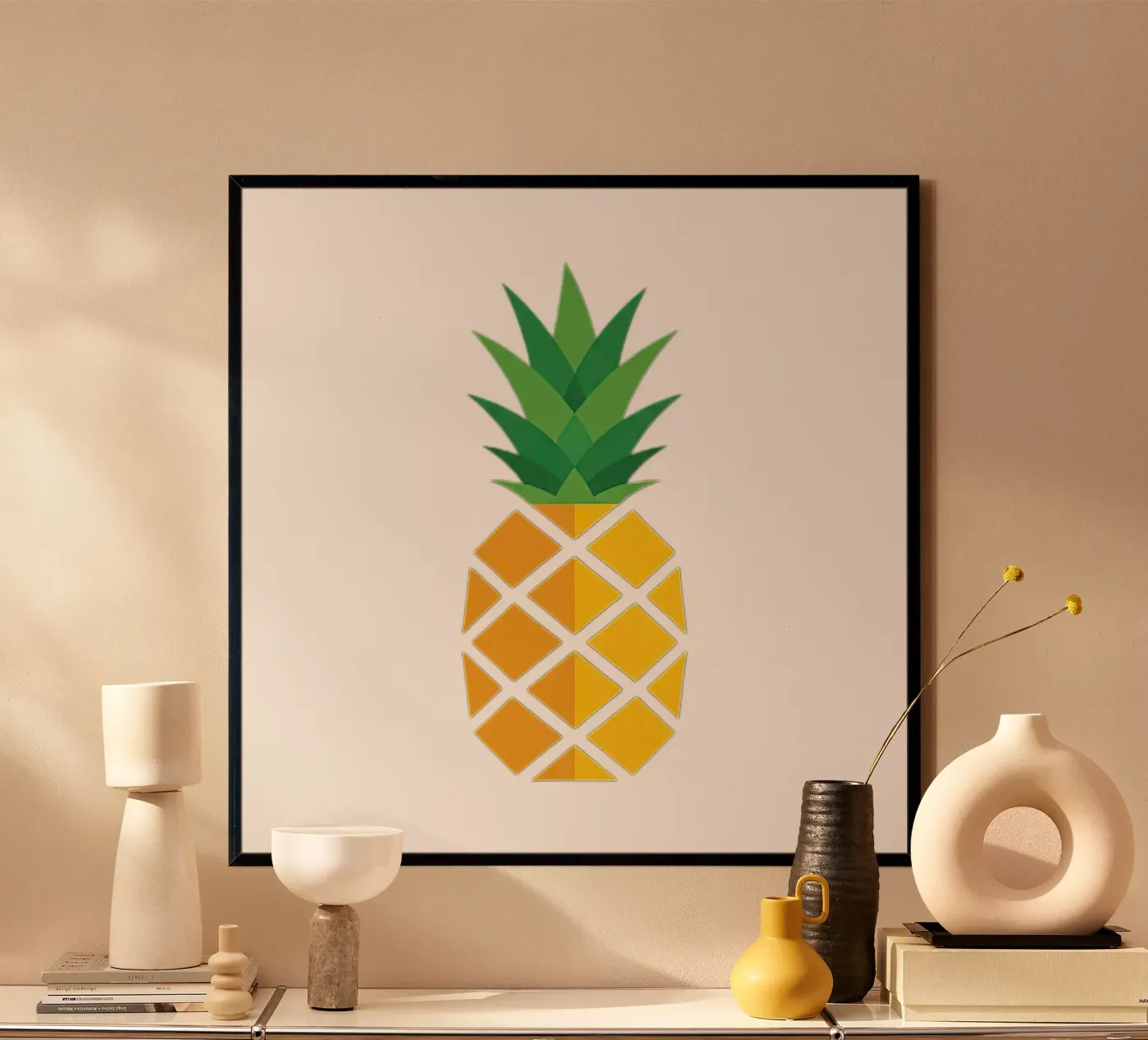 pineapple poster by Minimalist vector art
