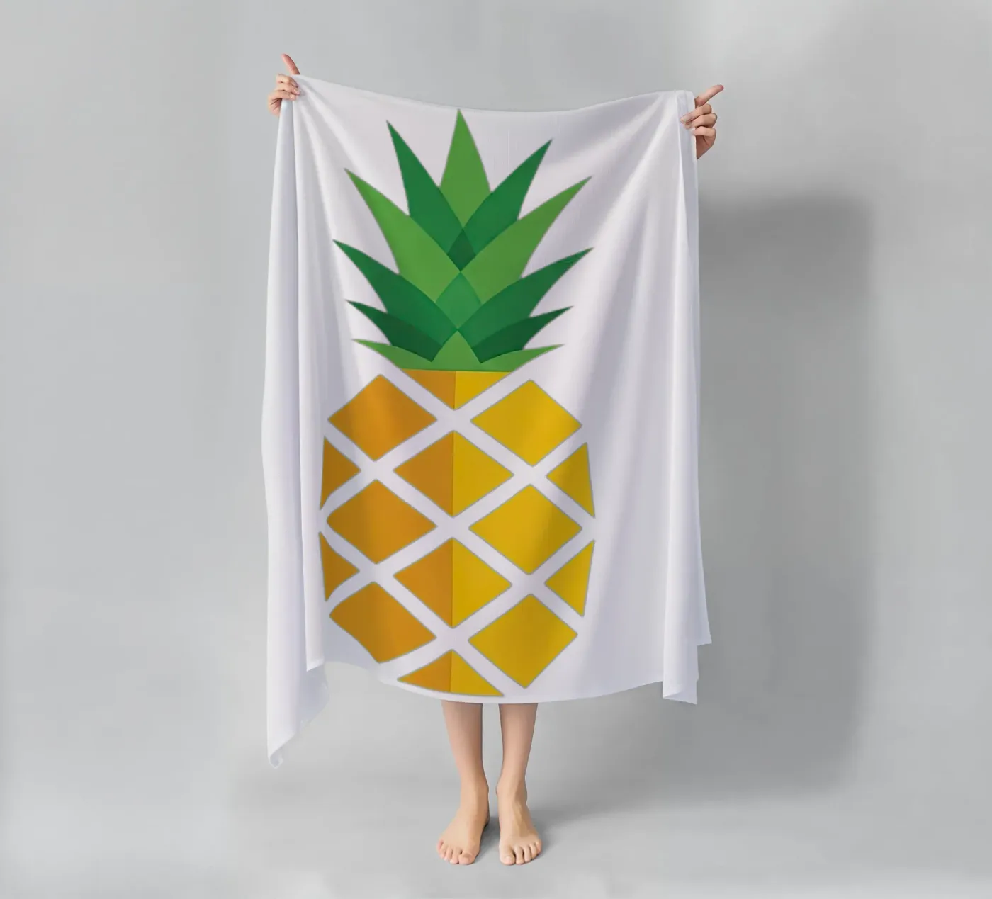 pineapple telo mare da Minimalist vector art
