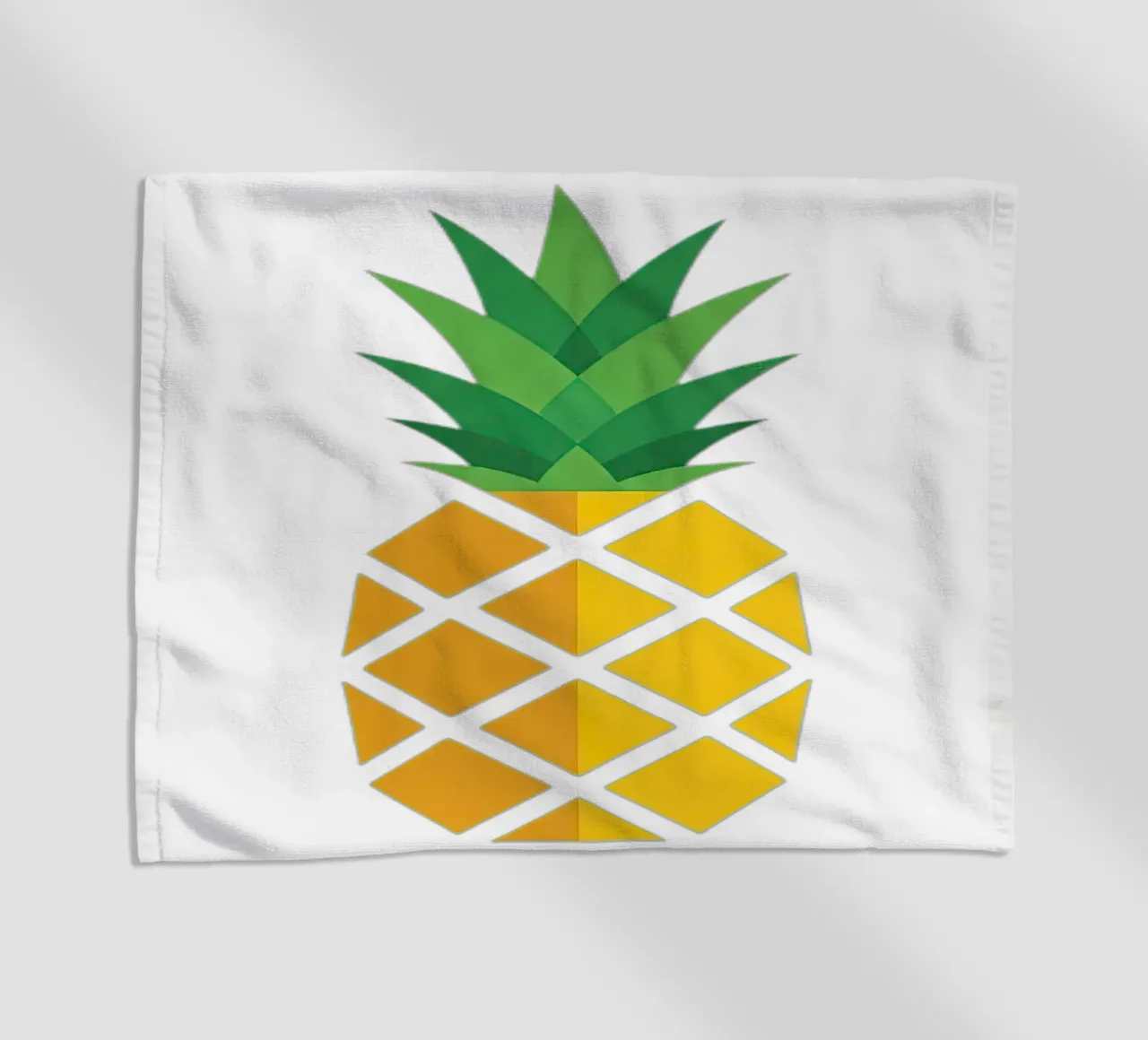ananas telo mare da Minimalist vector art