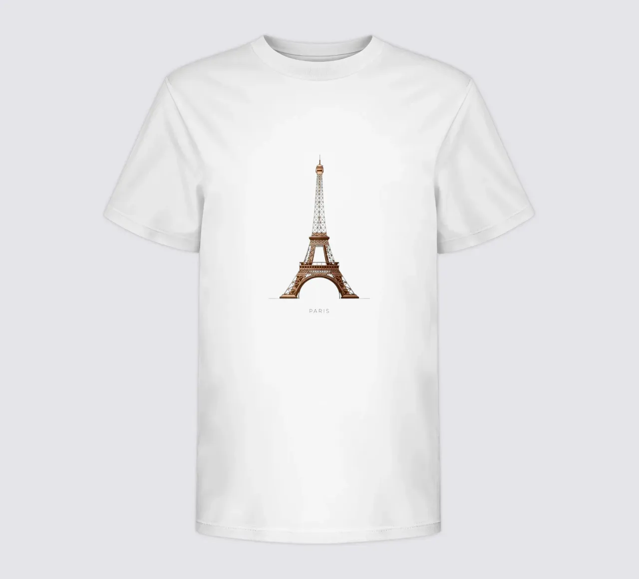 Torre Eiffel t-shirt bambini da Minimalist vector art