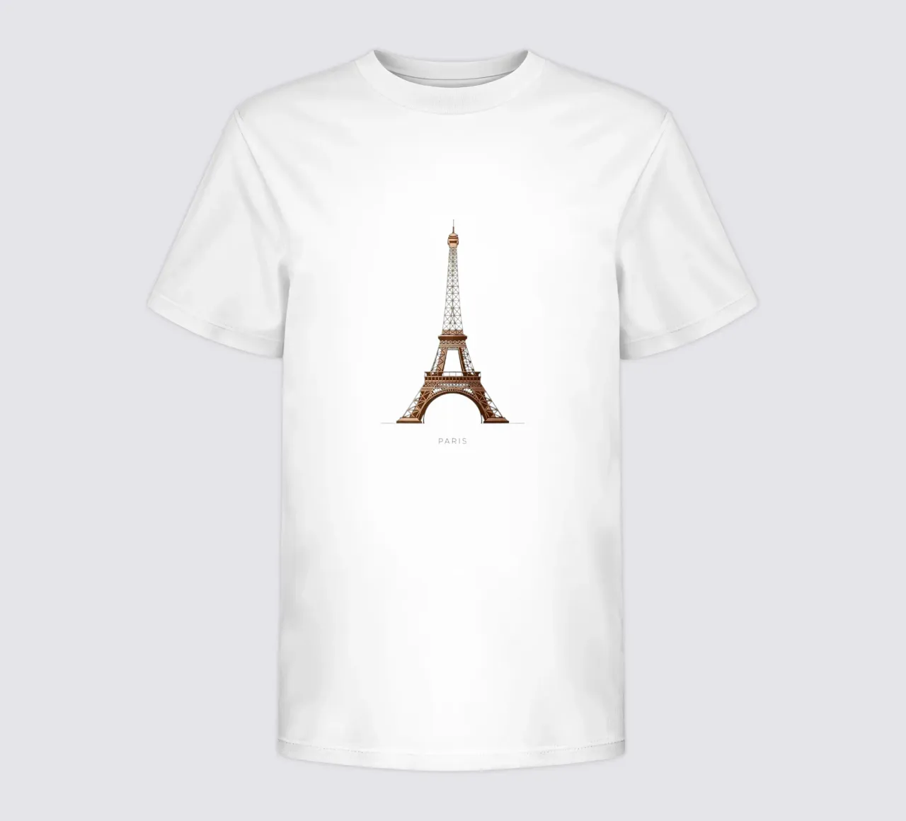 Torre Eiffel t-shirt bambini da Minimalist vector art
